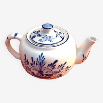 Old earthenware teapot Delft (Holland)