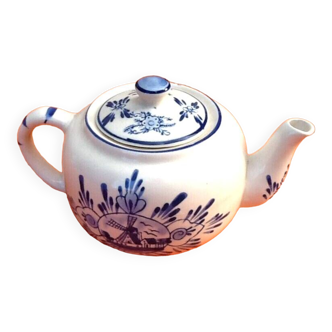 Old earthenware teapot Delft (Holland)