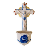 Bénitier faience XIXème siècle