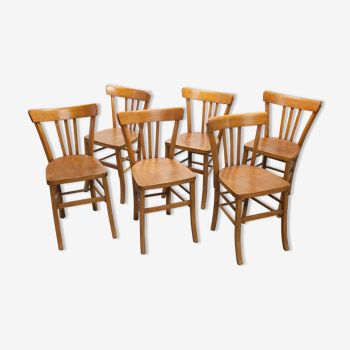 6 chaises bistrot Luterma 1960