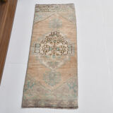 1x3 Oriental Vintage Door Mat Rug, 38x94Cm