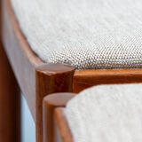 Danish dining chairs set by Johannes Nørgaard 1960s