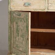 Old bedroom chest of drawers with green tones (c.1920) #8