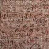 Pink & Brown Large Vintage Rug, 213x325Cm