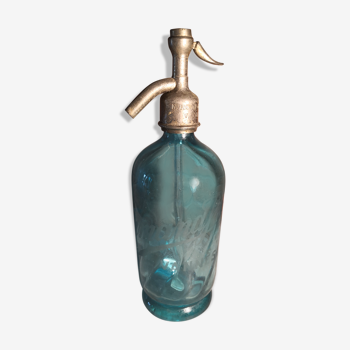 Siphon à eau de seltz bleu turquoise