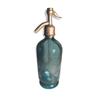 Turquoise blue seltz water siphon