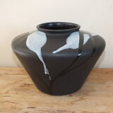 Vintage vase graphic black West Germany