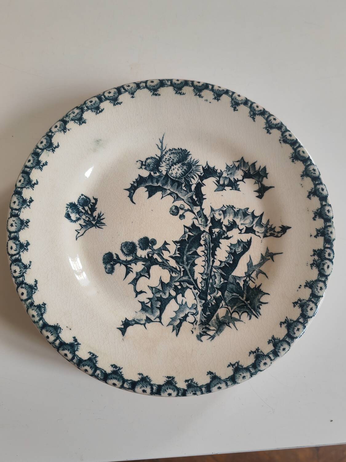 6 Gien plates from the 19th century