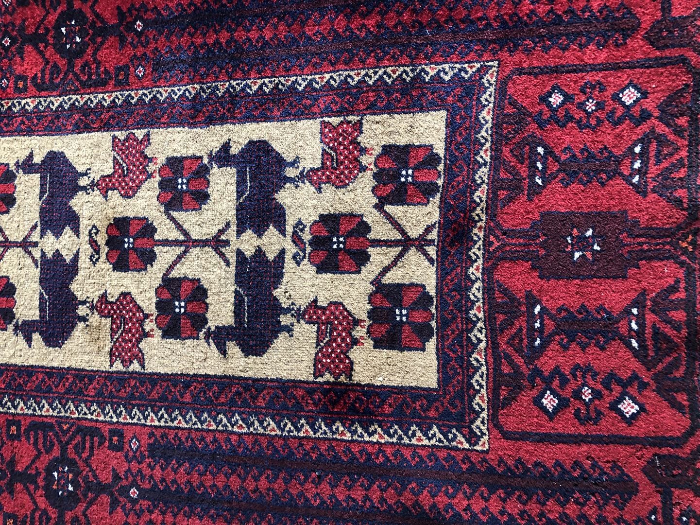 Old oriental carpet 160x82 - Dominant Red