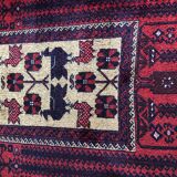 Ancien tapis oriental 160x82 - Dominante Rouge