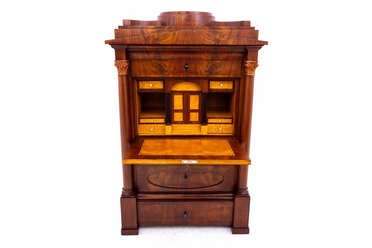 Biedermeier secretary, Western Europe, around 1840.