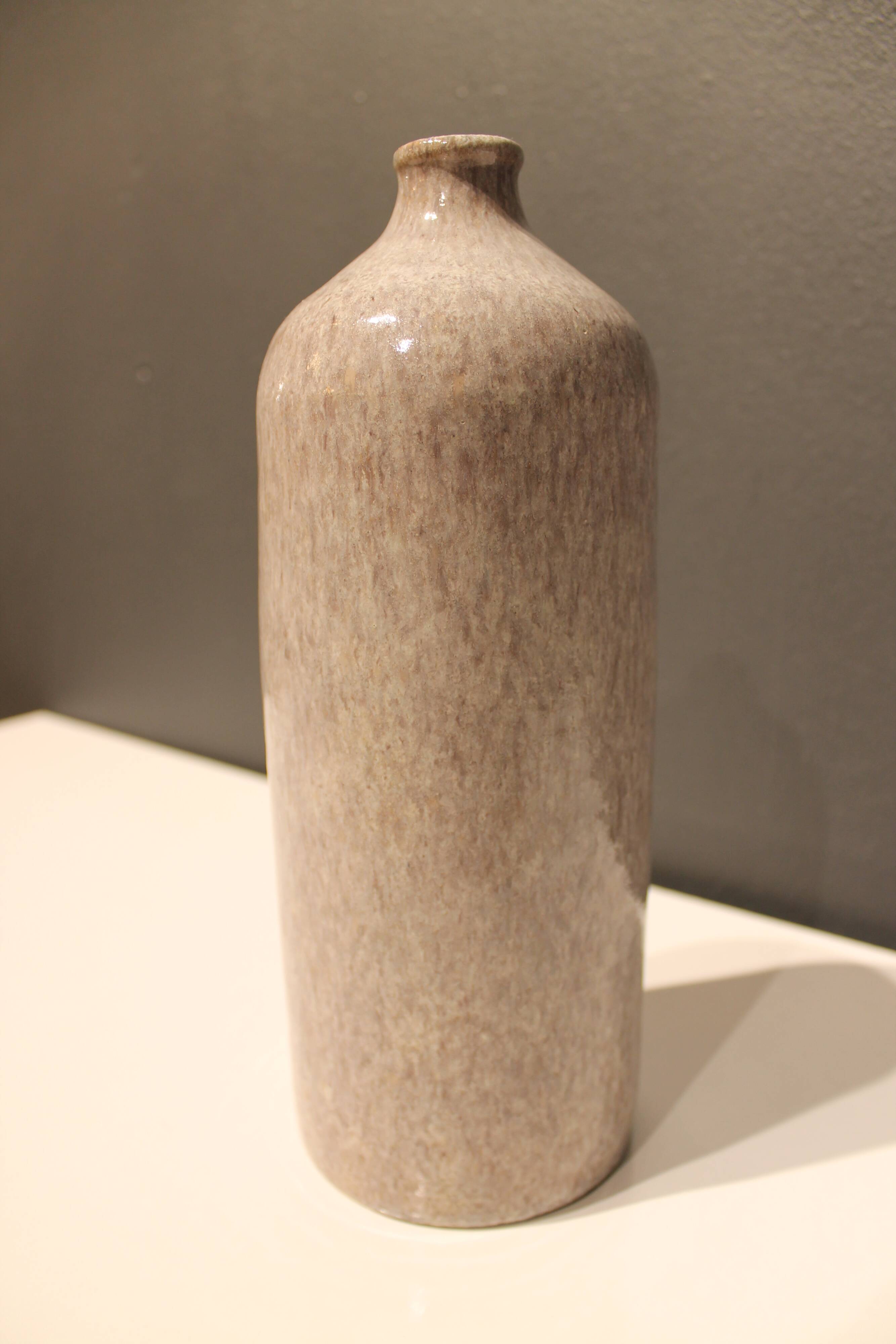 Vase bouteille en céramique, Poterie d'Accolay