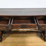 Oak Desk Table, Neo-Gothic style – Early 20th century