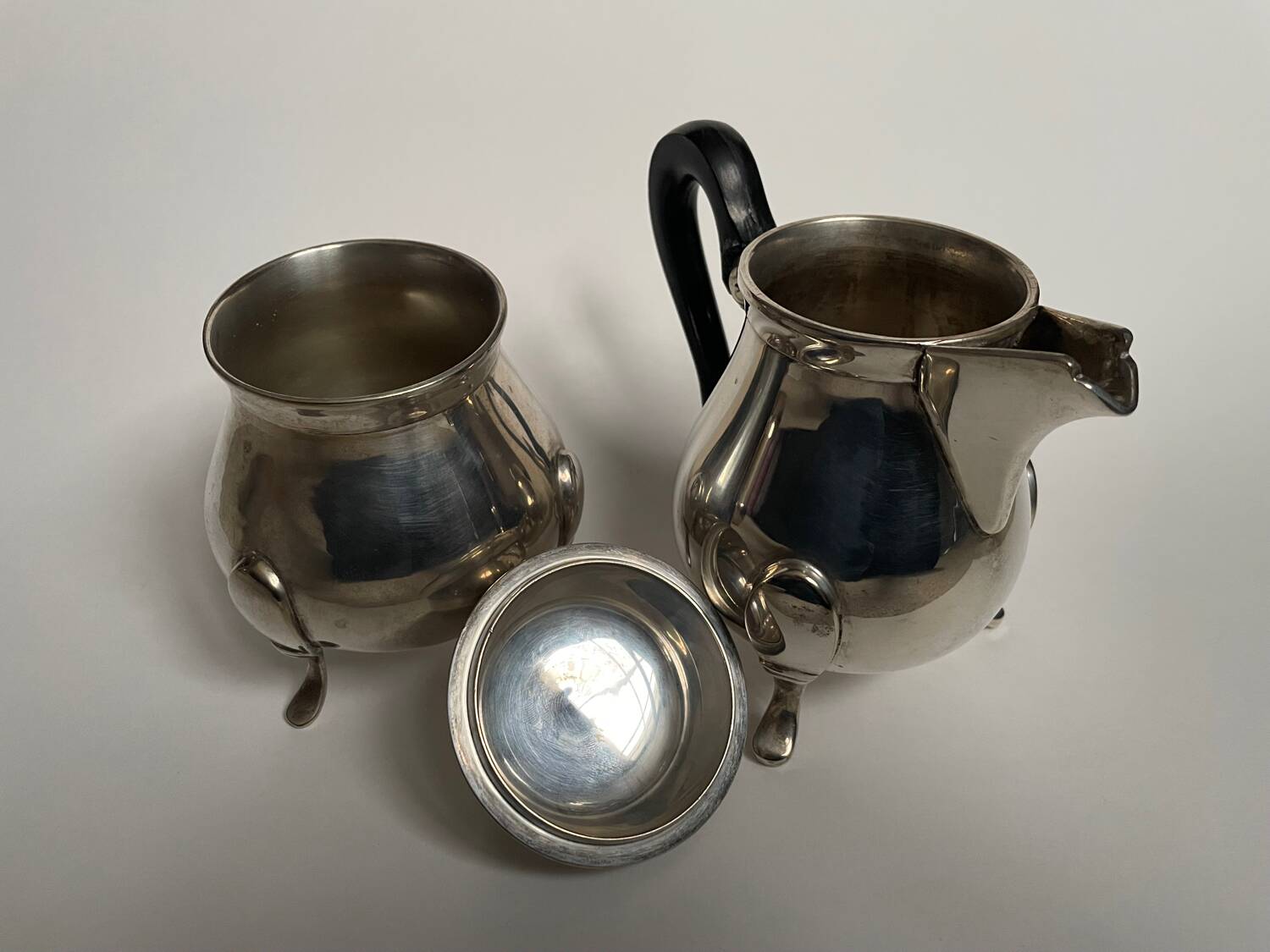 3-piece silver-plated tea set