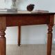 Mahogany side table with turned legs, antique, 19th century.