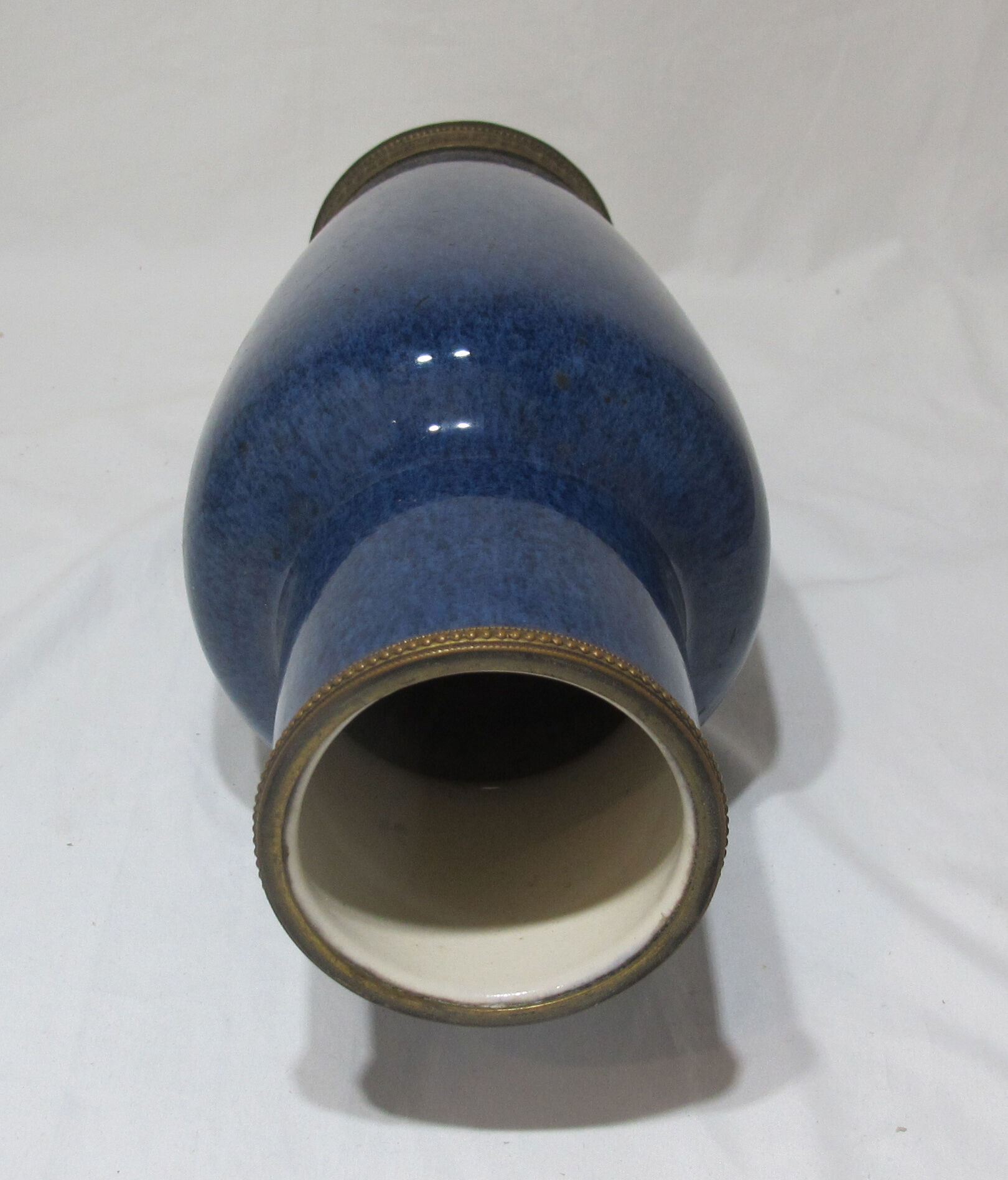 Large powdery blue porcelain vase