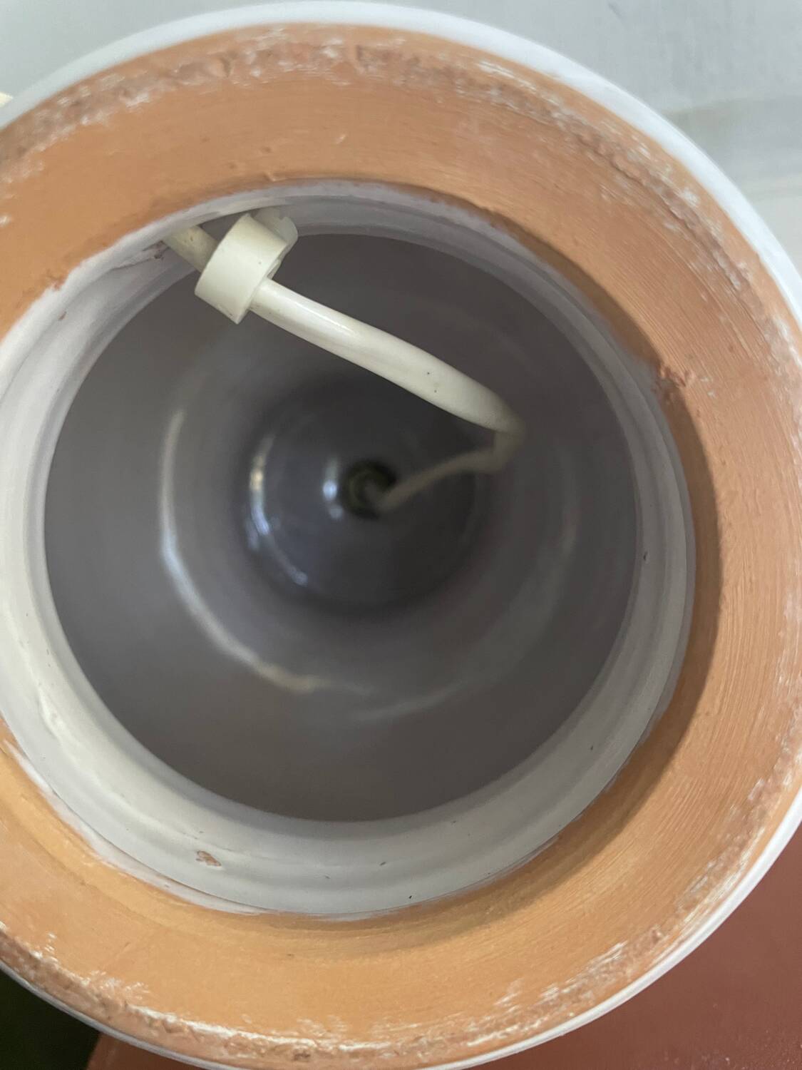 Vintage glazed ceramic lamp
