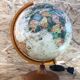 Old globe world map tecnodidattica beige