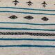 Kilim handmade white carpet in natural wool