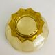 Lot of 7 yellow cups with footing in Star 50s . Art deco