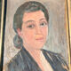 Oil on cardboard Portrait of Suzanne 1935