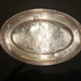 2 silver metal trays hotel bellevue