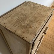 Chiffonnier vintage en pin brut – 5 tiroirs