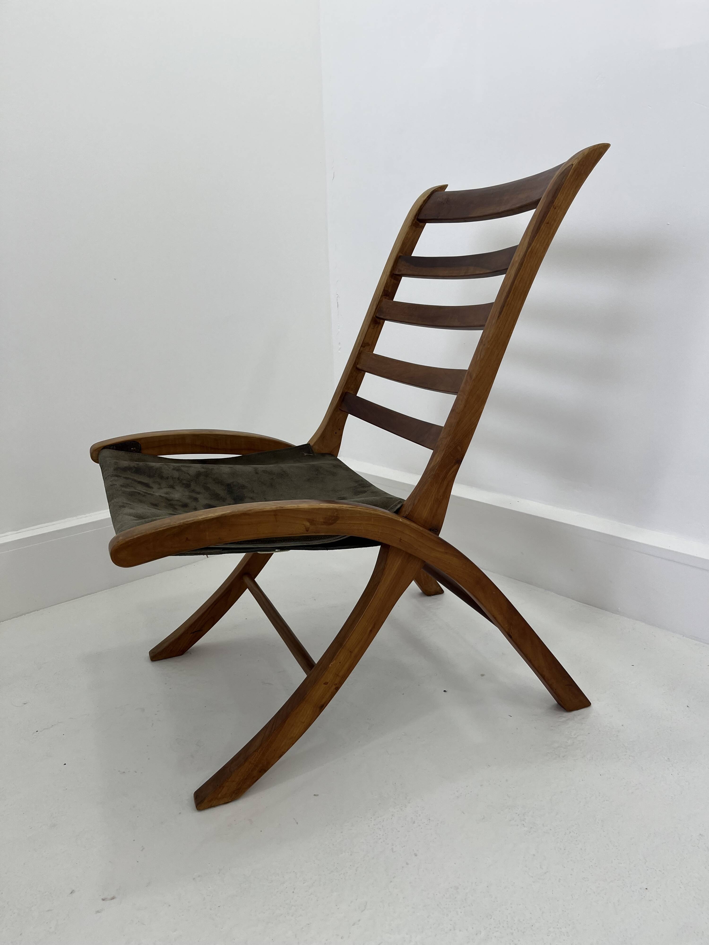 Vintage Leather Lounge Chair, 1970s