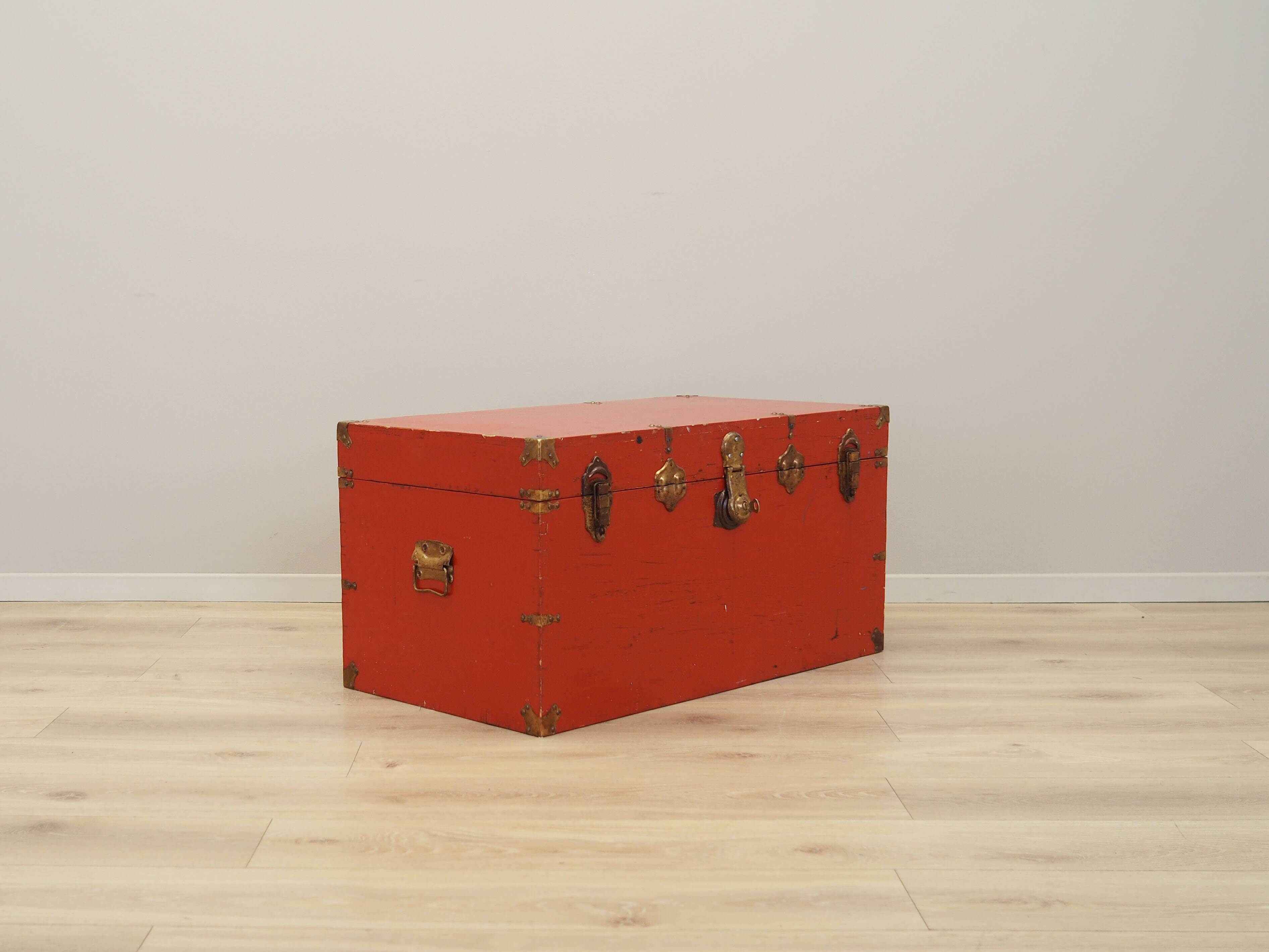 Red chest, Scandinavian design, 1950s