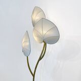 Arturo Pani Floor Lamp 1970s Brass Verdigris Vintage Palm Tree Hollywood Regency