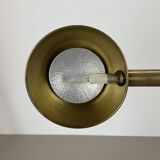 Large Modernist 60cm Table Lamp in Brass and Metal by Florian Schulz, Germany, 1970s