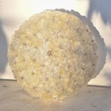 Murano Gold Ceiling Light Flower by Seguso for Venini, Italy, 1960s