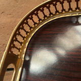 Vintage brass Formica tray