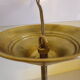 Suspension in brass and glass opaque Netherlands 1960s/1970s