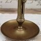 Pusher candle holder on solid brass frame