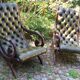 Pair of Chesterfield armchairs