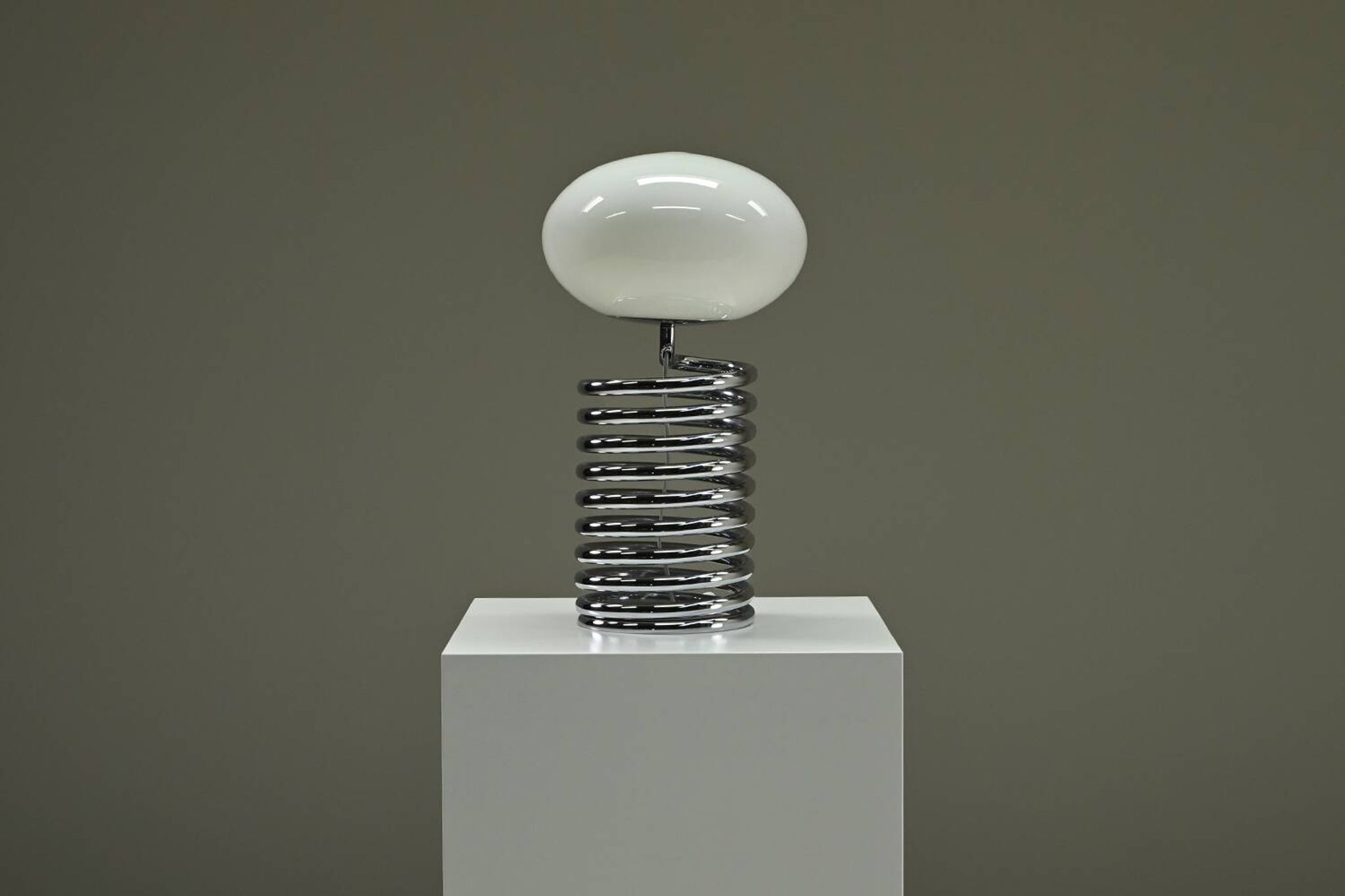 Spring table lamp by Ingo Maurer for Design M, 1960s Germany.