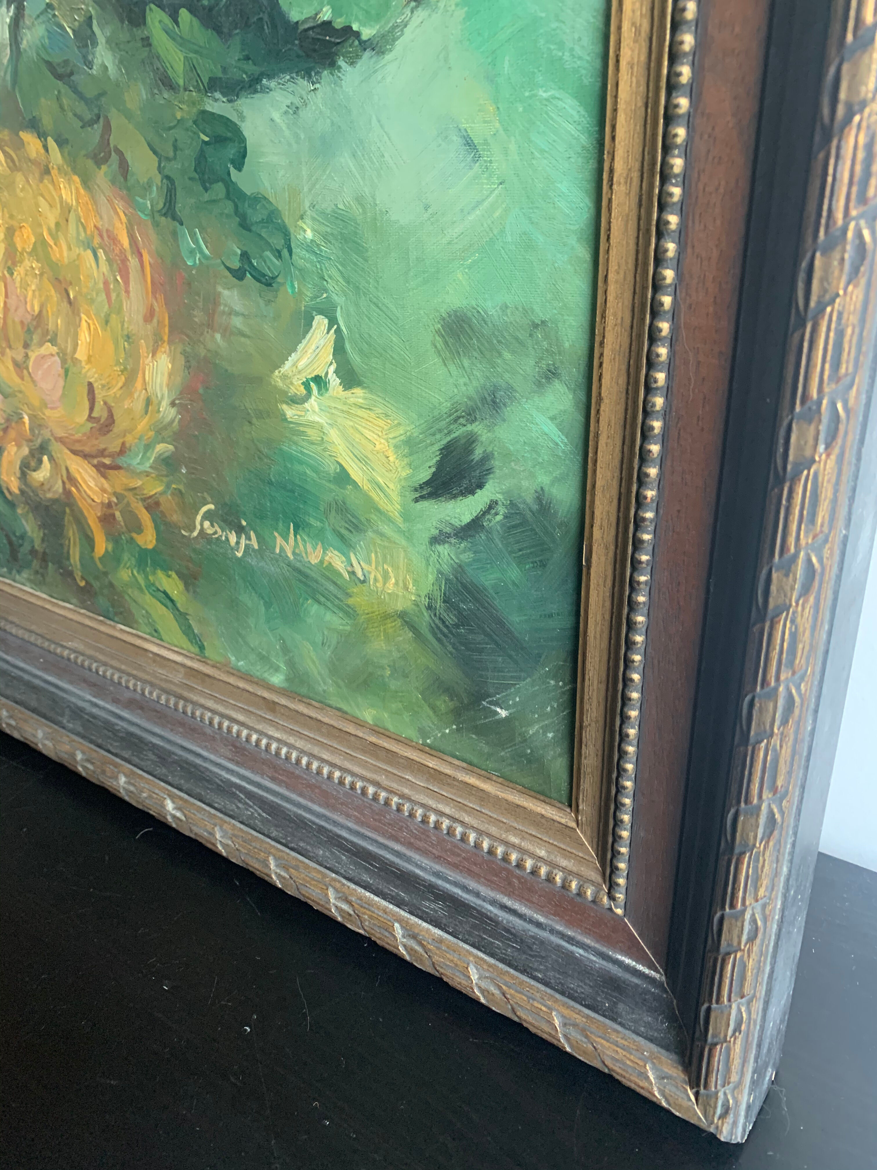 Oil Painting by S. Navratil, Germany, 1960s