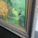 Oil Painting by S. Navratil, Germany, 1960s