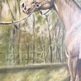 Oil painting on canvas horse