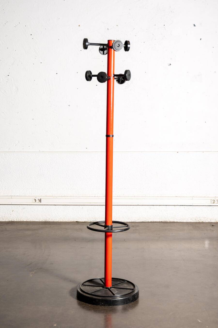 Red Italian coat rack