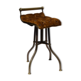 Victorian English brass piano cello music stool attributed to CH Hare