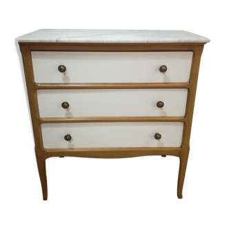 Dresser with marble