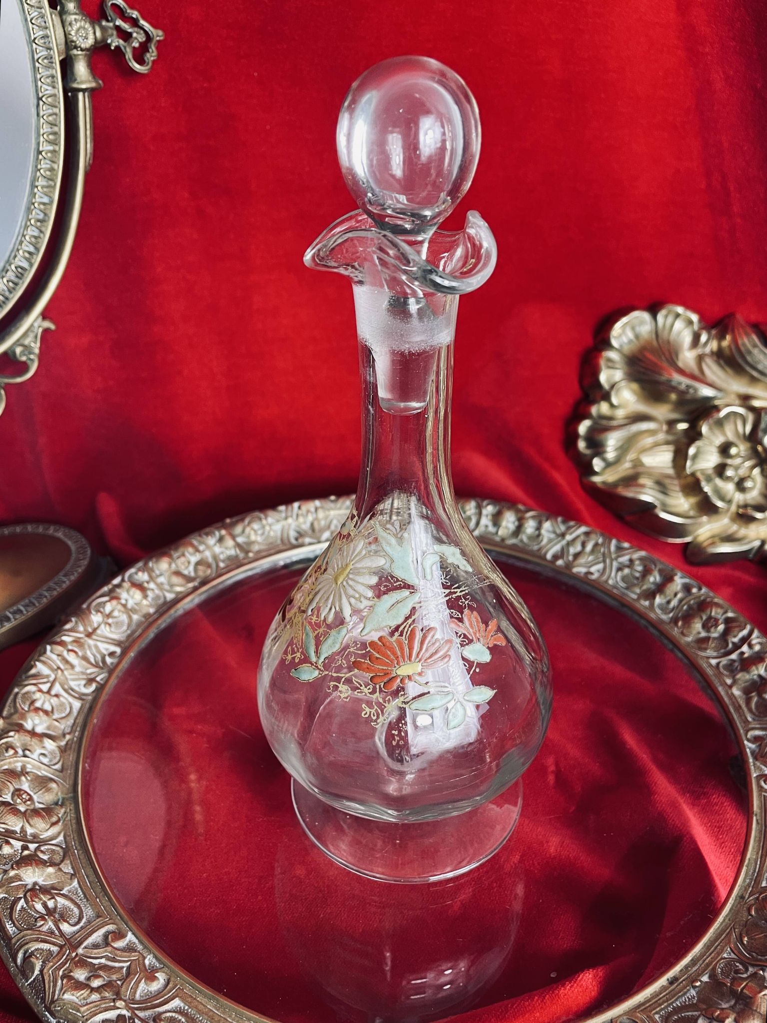 Old Legras Art Nouveau carafe