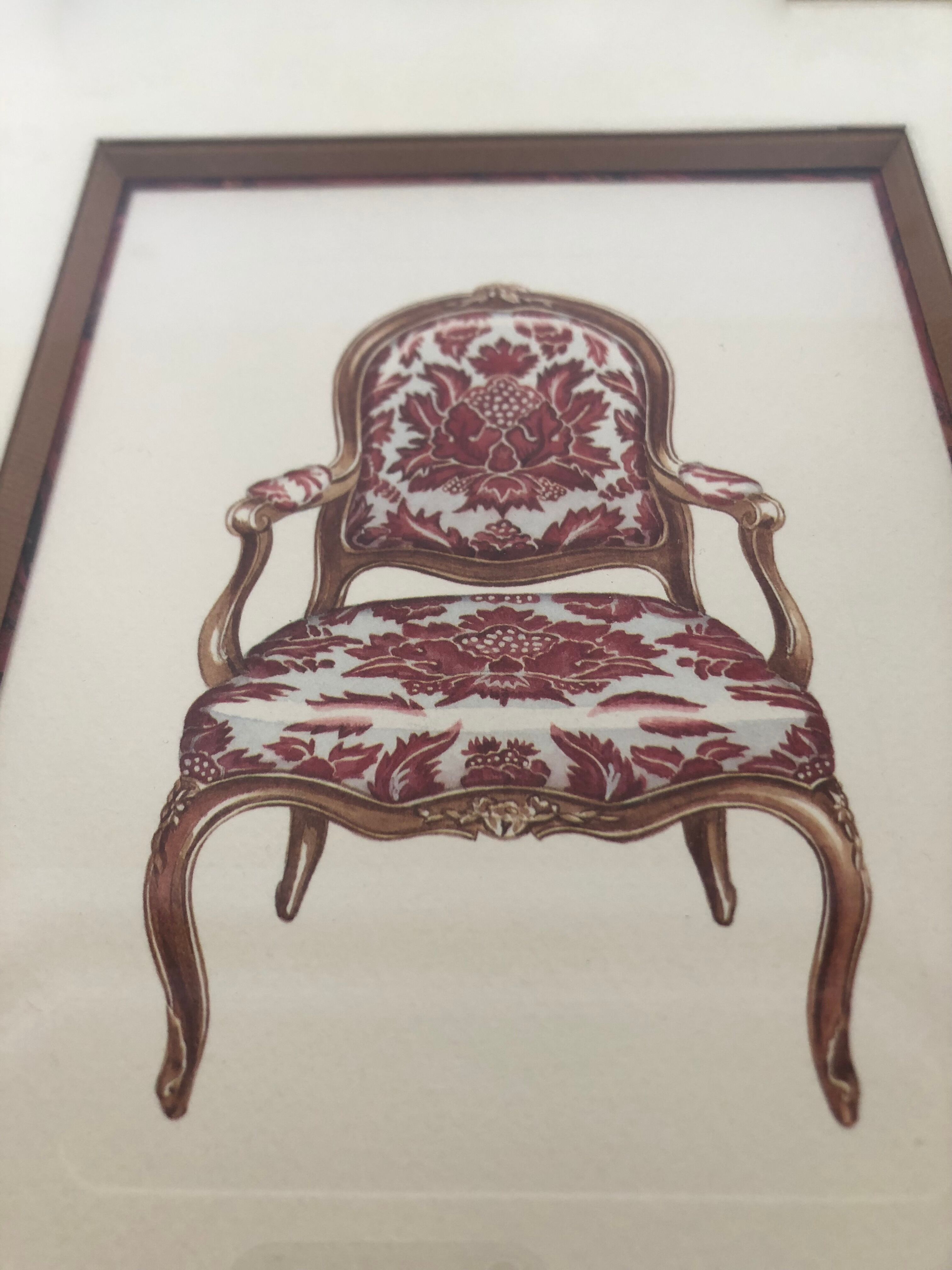 Pair of frames, tapestry