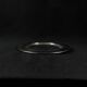 Set of 8 round serving platters or saucers in vintage stainless steel