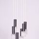 Mid-Century Chandelier in Steel by Elektroinstala Jílové, Czech, 1960s