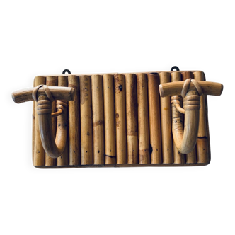 Porte manteau en rotin