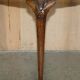 Console half-moon style Thomas Chippendale in flame mahogany.