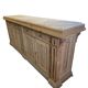 Bistro counter with a Hungarian point design.